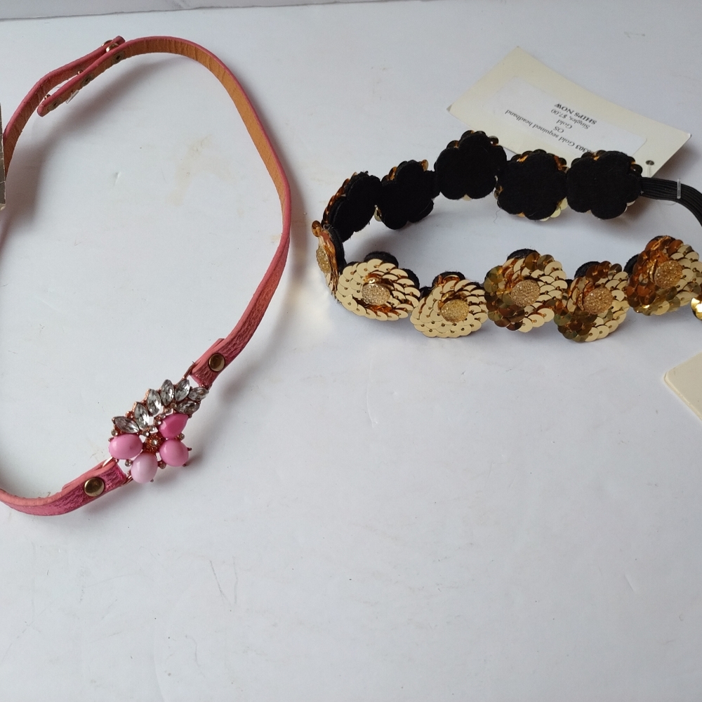 🍓Floral Headband Lot Bundle Winter Lennon Jeweled Sequin Headbands